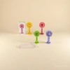Colorful mini handheld electric fan, handheld portable small fan, low-noise and silent design details Picture